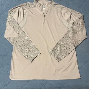 Nepallo Men’s Quarter Zip Performance Pullover Size Small Athletic